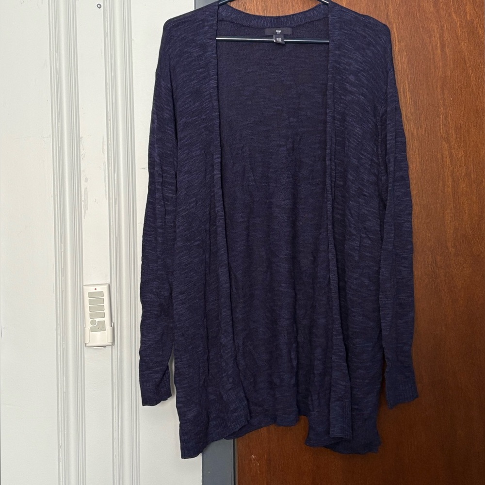 Gap open front Purple cardigan